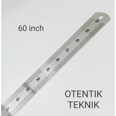 

TERLARIS PENGGARIS BESI 150 CM - 1500 MM - 1 KOMA 5 METER - STEEL RULER 60 INCH