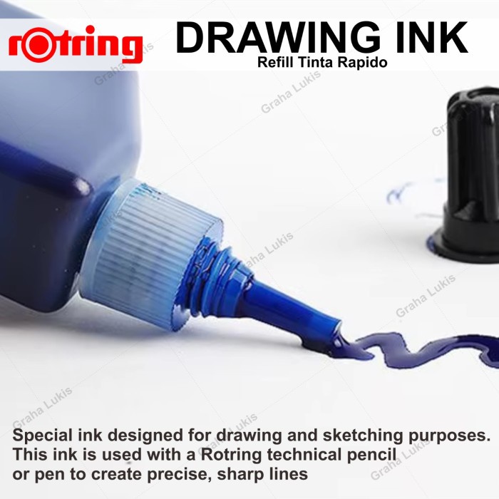 

TERLARIS Rotring Drawing Ink / Refill Tinta Rapido