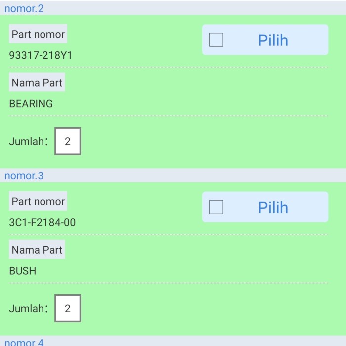 READY STOK BOSH + BEARING SET LAHER SASIS / ARM VIXION / NEW ORIGINAL YGP 100%