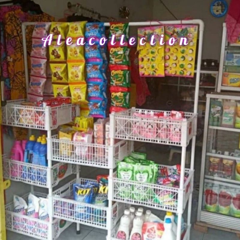 RAK WARUNG DAGANGAN / KERANJANG SUSUN RAK SERBAGUNA/ RAK SUSUN