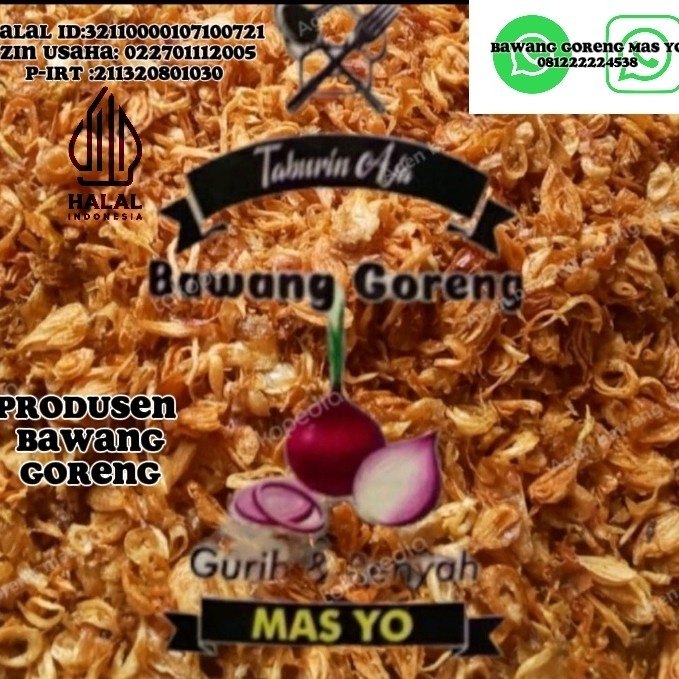 

Bawang Goreng Super Asli 1Kg