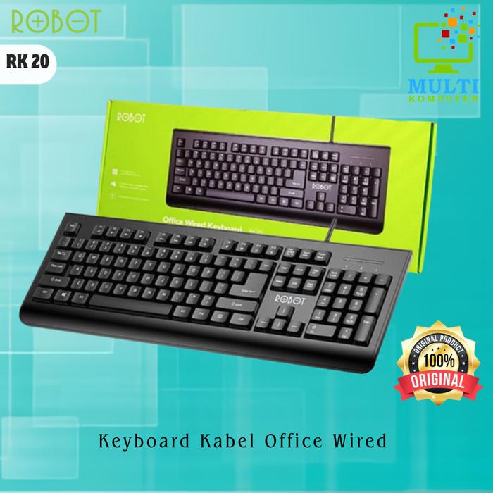Keyboard Kabel Robot Rk 20 / Office Wired Keyboard Robot Rk20 Original