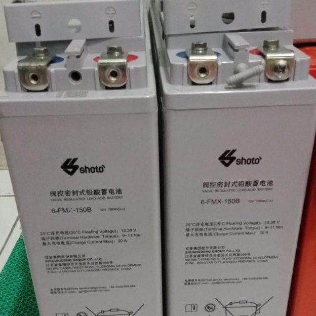 Battery VRLA merk Shoto 150Ah 12Vlt, unit baru