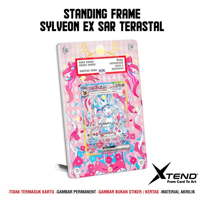 Sylveon Ex Sar Terastal Slab Psa Stand Pigura Figura Akrilik Frame Egs Ugs By Xtend Tcg Kartu