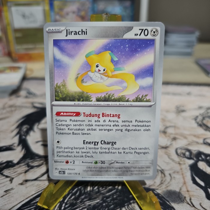 Jirachi Tudung Bintang Sv3S Pokemon Tcg Indonesia Original