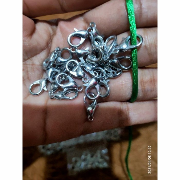 

(GoodSeller) Pengait Gelang/Kalung. Kakak Tua kecil Silver