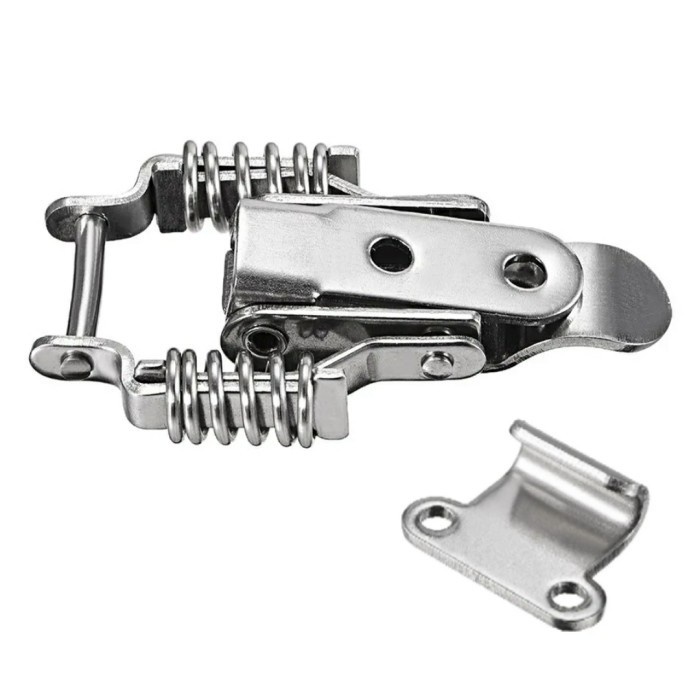 (GoodSeller) Kancing Kunci Spring Double Spring Klem Pengait Koper Stainless J108