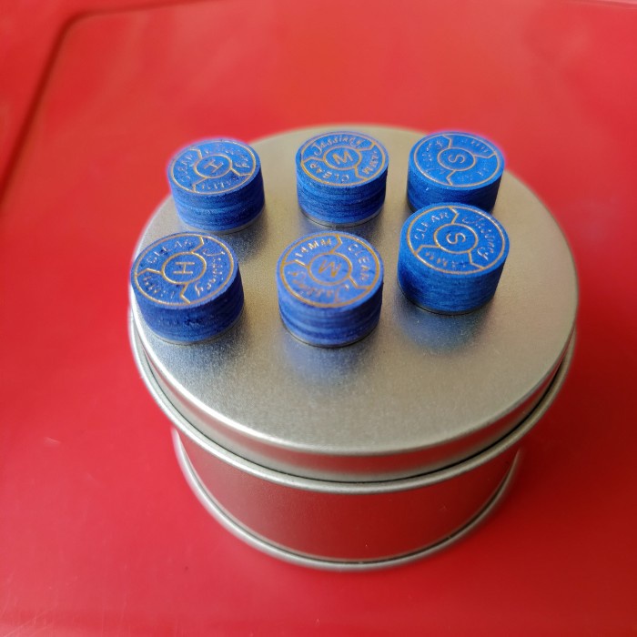 Biliyard Master Tip Jasinry Blue Clear Cue Tip Stik Billiard Biliard Mastertip Layer