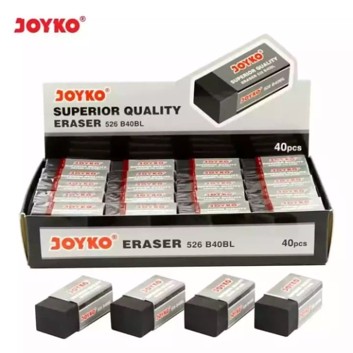 

Joyko Stip/Penghapus Hitam Kecil (40pcs) Merah Putih