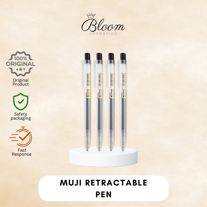 

MUJI Smooth Gel Ink Retractable (Knock Type) Ballpoint Pen 0.5mm