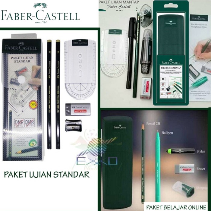 

Faber Castell PAKET UJIAN STANDAR / PAKET BELAJAR ONLINE Alat Tulis