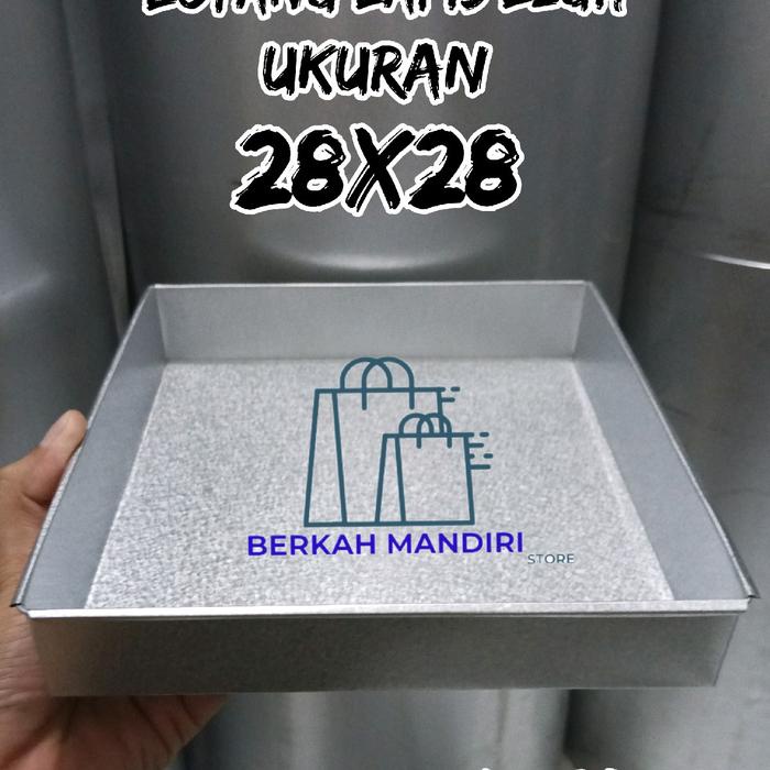 

Loyang Lapis Legit/Loyang Kue Lapis Ukuran 28X28 Cm Tinggi 4 Cm Bahan Galvalum/Galvanis Termurah