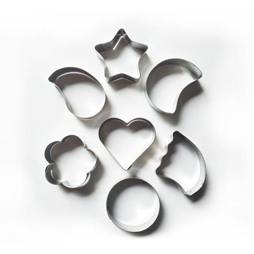 

100Pc Cetakan Kue Kering Aneka Motif Kue Kacang 7 Motif Random Stainless Steel