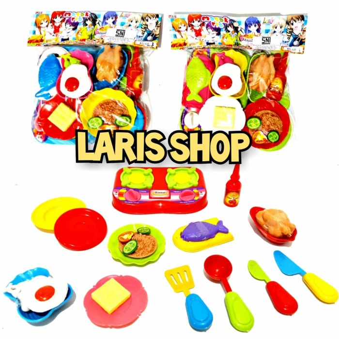PROMO MASAK MASAKAN SET MAINAN PERALATAN DAPUR MASAKAN NASI GORENG
