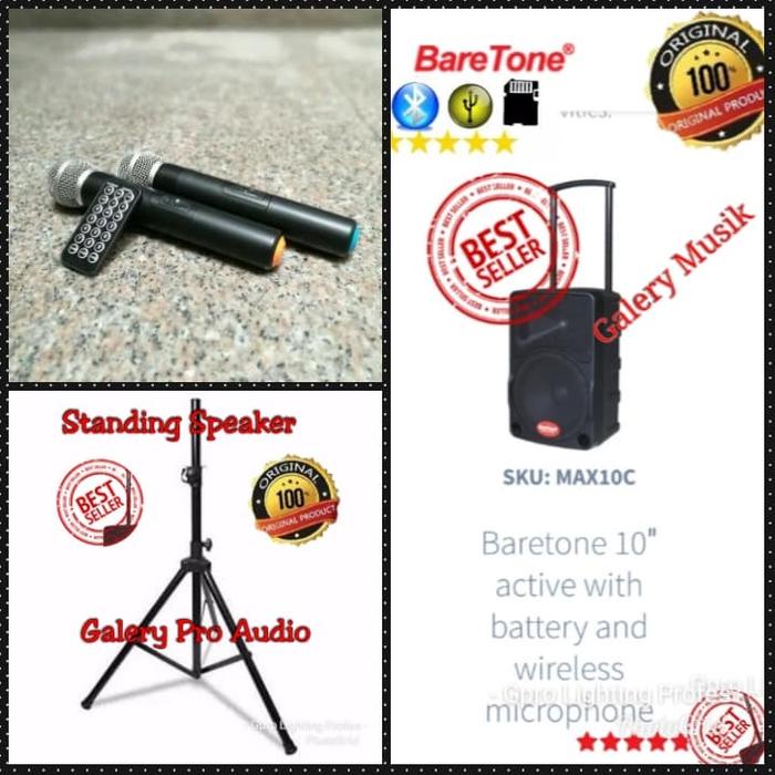 Paket Portable Wireless Meeting Baretone 10inch free Standing