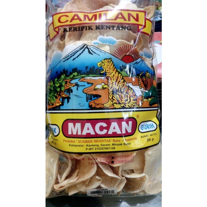 (TopSeller) Keripik Kentang Cap Macan Khas Kota Batu