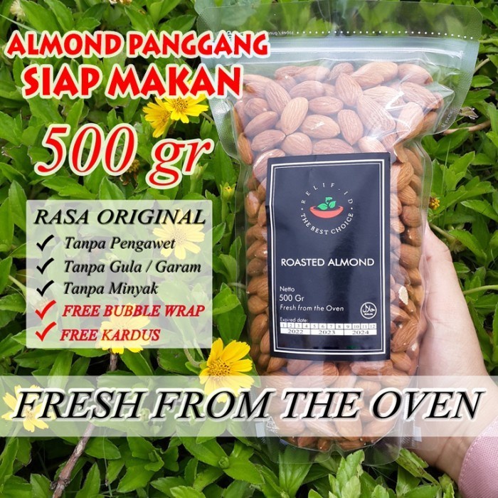 

(TopSeller) Almond Panggang 500 Gram - Roasted Almond
