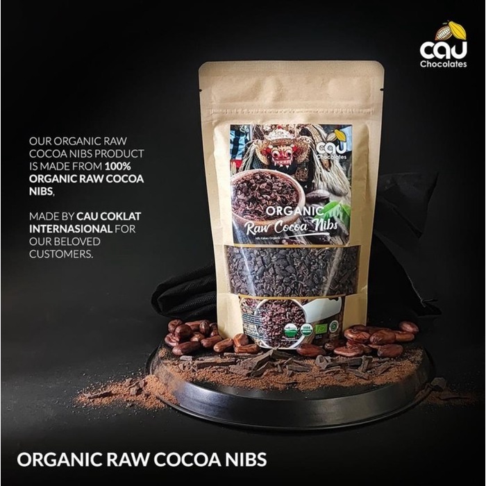 

(TopSeller) Organic Raw Cacao Nibs Kakao 1 Kg - Cau Chocolates