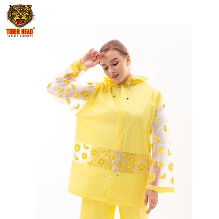 Tiger Head Jas Hujan Setelan Jasmine 70003 Pink Biru Kuning