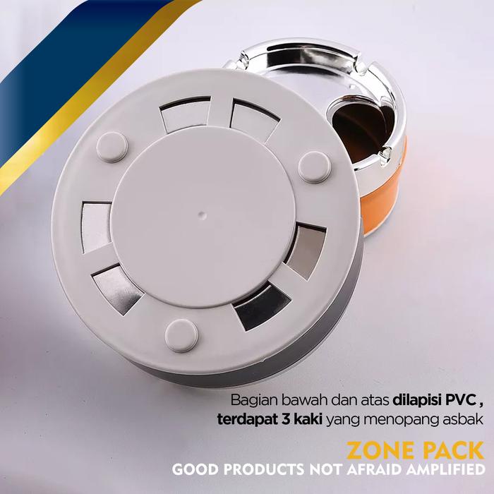Asbak Putar Tutup Asbak Portable Rotation Enclosed Ashtray Cafe Style