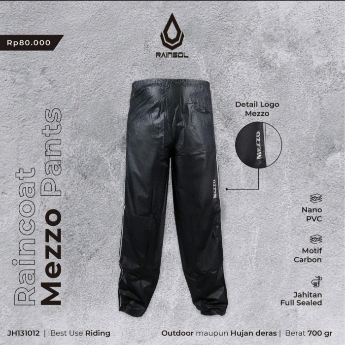 Raincoat Mezzo Pants / Celana Jas Hujan Mezzo 100% Waterproof