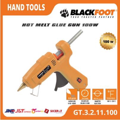 

BLACKFOOT - Alat Lem Tembak 110 - 230 Derajat Hot Melt Glue Gun Desain Ergonomis