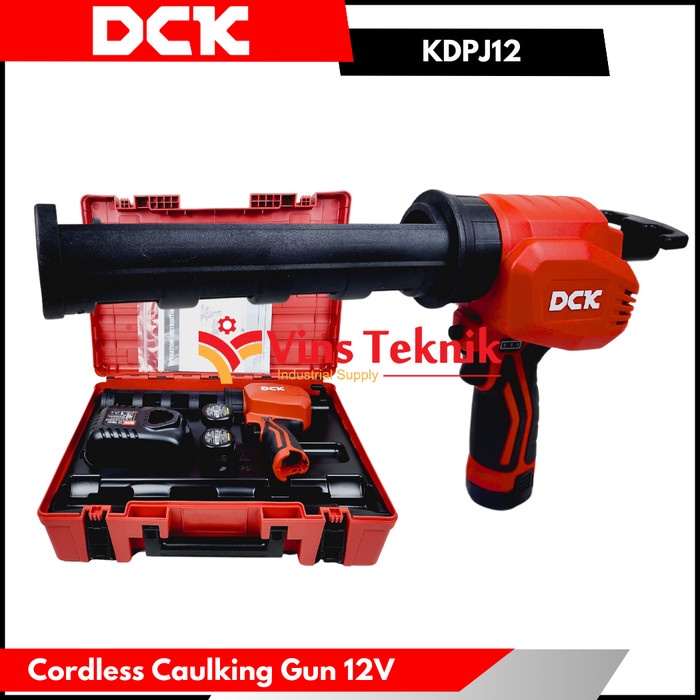 

Mesin Tembak Sealant Silikon Caulking Gun 12V DCK KDPJ12AK KDPJ12
