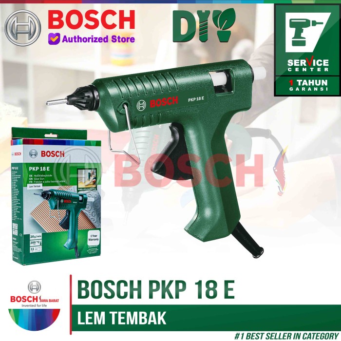 

Bosch Tembakan Lem Tembak Listrik PKP 18 E Glue Gun Elektrik PKP 18E