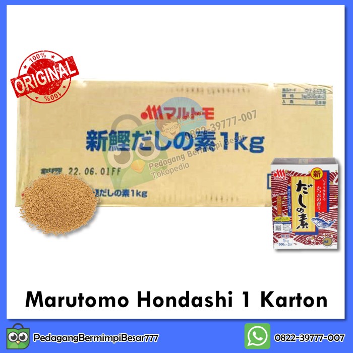 

Marutomo Hondashi 1Kg 1 Karton Kaldu Ikan Kaldu Jepang