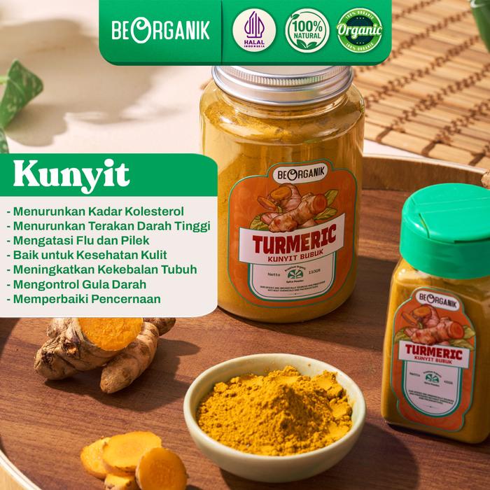 

Beorganik Tumeric Powder / Kunyit Bubuk Organik Serbuk Rempah Instan