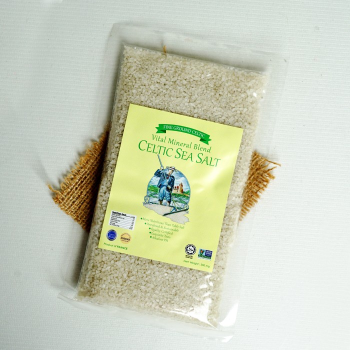 

Celtic Sea Salt Fine Mineral Bland 200gr, gr Garam Halus Prancis