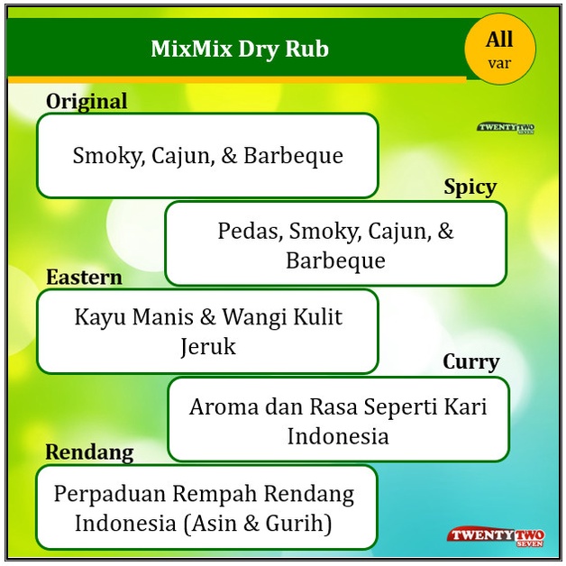 

Mixmix Mix Mix Dry Rub Spices Bumbu Marinasi Instant