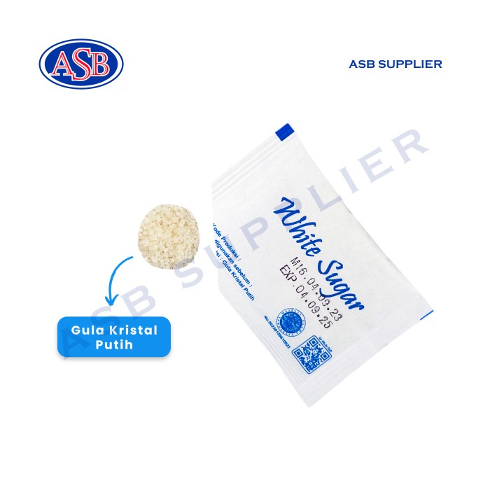 

White Sugar Sachet / Gula Putih Saset (250 Pcs)