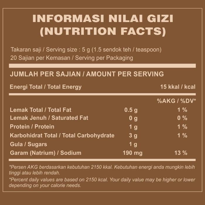 

Dospices Healthy Dry Rub [Rendang Seasoning] Bumbu Marinasi Rendah Kalori [100 Gr] Bubuk Rempah