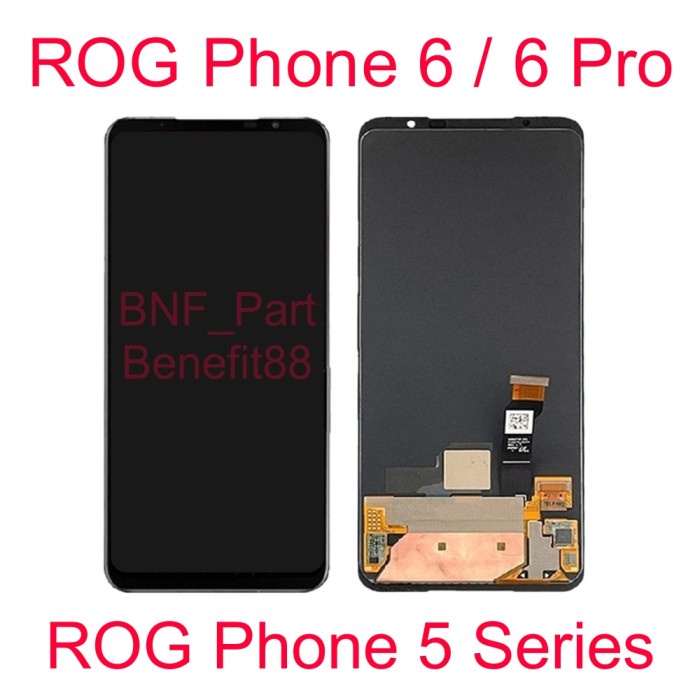 Original Lcd Touchscreen - Asus Rog Phone 6 / Rog Phone 6 Pro / Rog Phone 5 / Rog Phone 5 Pro / Rog