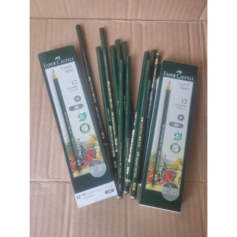 

Pensil 2B Faber Castell 9000 Original 1 Lusin 12pcs