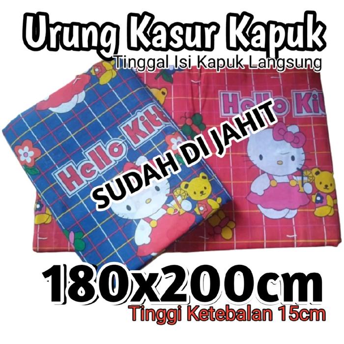 Terbaru- (180x200cm) URUNG KASUR KAPUK/KULIT KASUR KAPUK KATUN