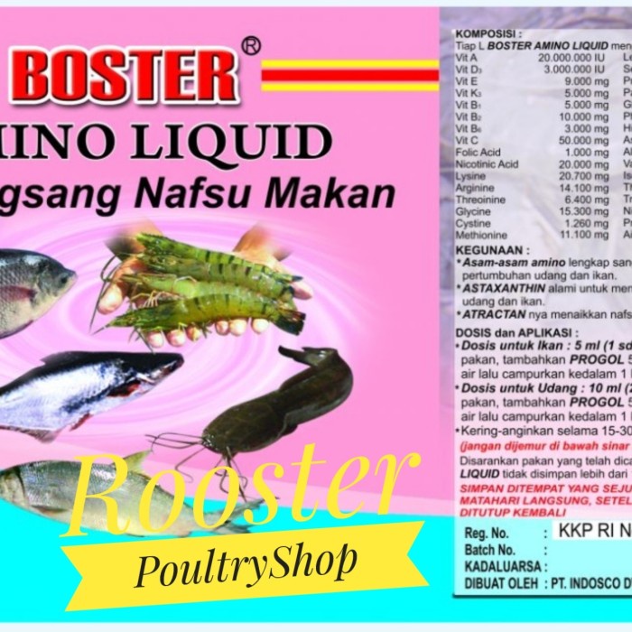 Cat Lover Shop Boster Amino Liquid Boster Ikan 1 Liter