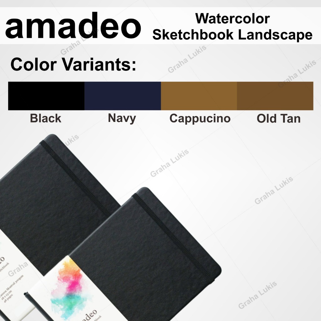 

IK! Buku Watercolor Sketchbook Amadeo - Watercolor Sketchbook Landscape