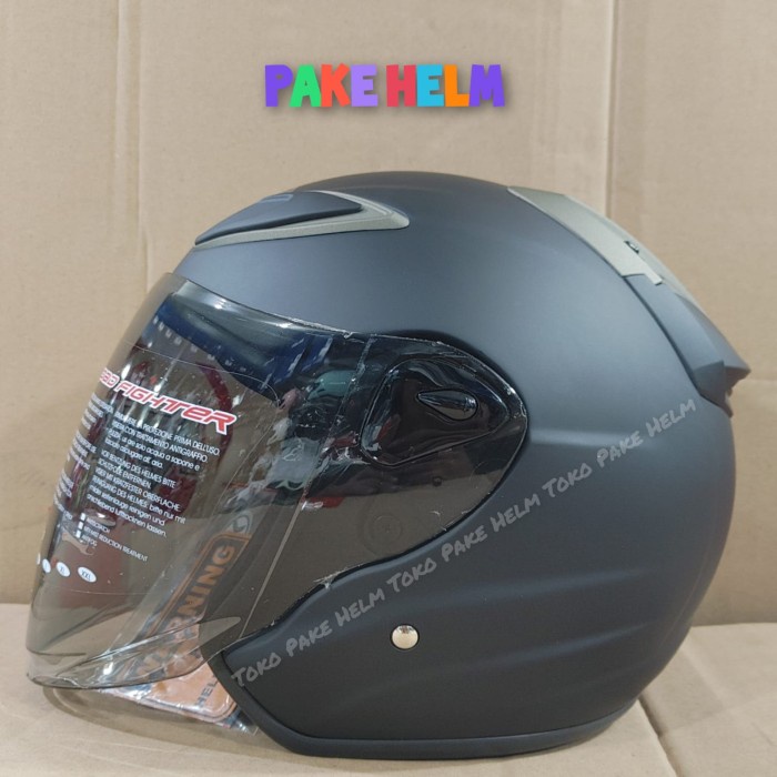 Rha - Helm Nhk R6 Solid Hitam Doff R 6