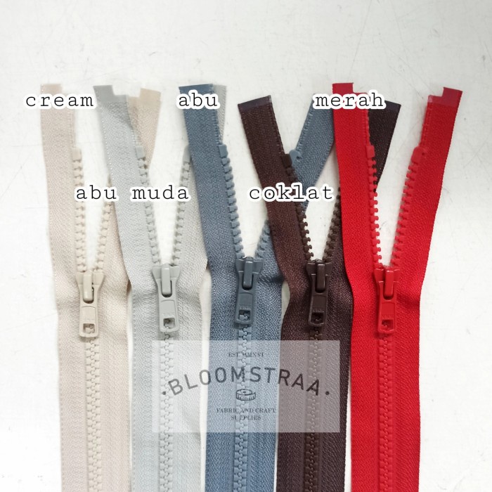 

Resleting Jaket YKK 70cm Sleting jaket YKK 28 Zipper Vislon YKK