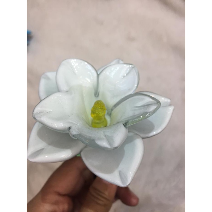 (Expert) Bunga Mawar Kristal / Bunga Mawar Kaca tinggi 35 cm