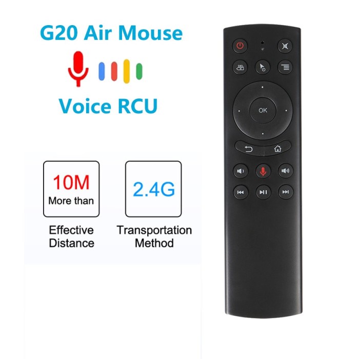 G20 Voice Control 2.4G Wireless Fly Air Mouse Keyboard Motion Sensing