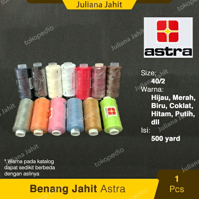 

Benang Jahit ASTRA 500 Yard