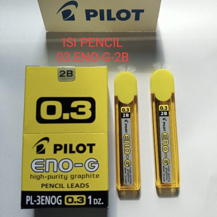 

PILOT PENCIL LEADS "ENO G 0.3 PL3 ENOG 0.3 MM ISI PENCIL MEKANIK (1PAC
