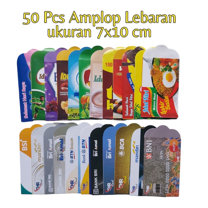 

AMPLOP LEBARAN ISI 50 LEMBAR MOTIF SNACK RANDOM