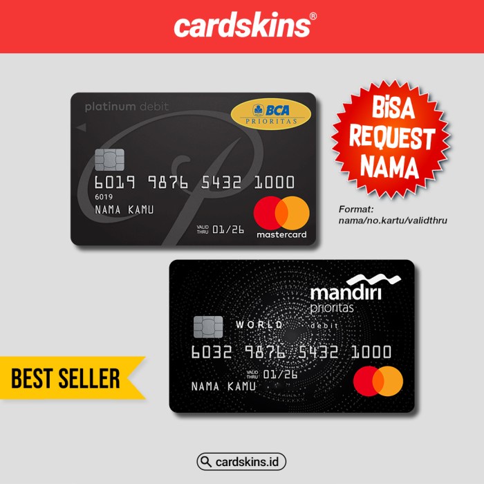 

FAKE PRIORITAS PT1 Skin/Sticker Kartu ATM