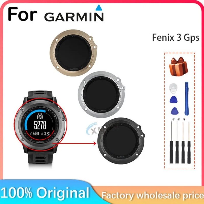 New For Garmin Fenix 3 Gps Smart Watch LCD Screen With Frame Watch