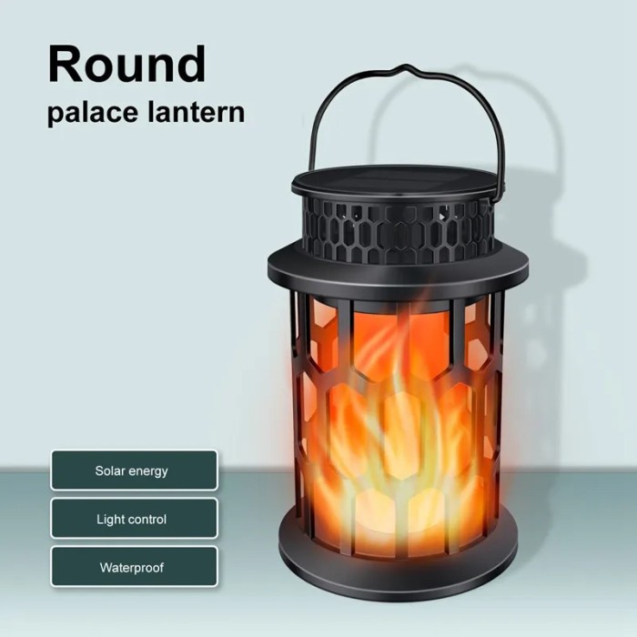 LED Hanging Solar Flame Light Lawn Lamp LED Atmosphere Candle Light
