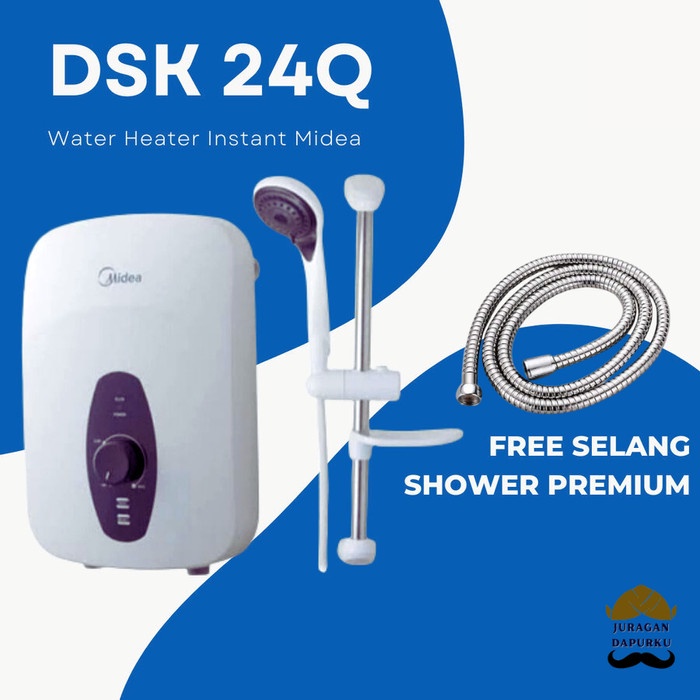 Water Heater Listrik Instan Water Heater Midea DSK 24Q + SELANG SHOWER